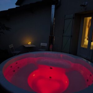 Bain nordique lumière rouge